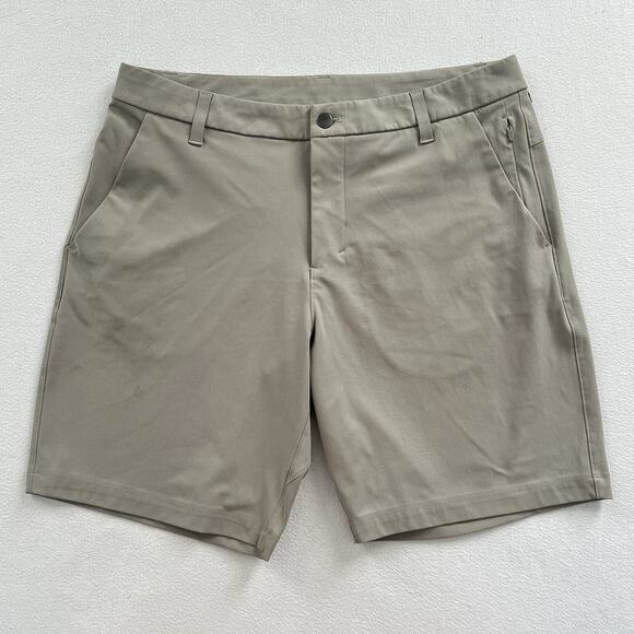 Lululemon Men Commission Short Slim Warpstreme Tofino Sand Beige